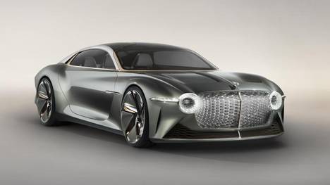 Luxuriöse Elektrosause von übermorgen: Mehr als 300 km/h schnell soll der EXP 100GT laut Bentley fahren können
