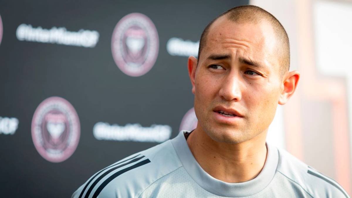 Inter Miami CF goalkeeper Luis Robles talks to the media  during a news conference at Barry University in Miami Shores, Florida on January 20, 2020. (Photo by Eva Marie UZCATEGUI / AFP) (Photo by EVA MARIE UZCATEGUI/AFP via Getty Images)