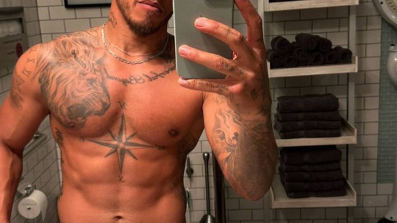 Formel-1-Fahrer Lewis Hamilton meldet sich in Topform aus dem Kraftraum