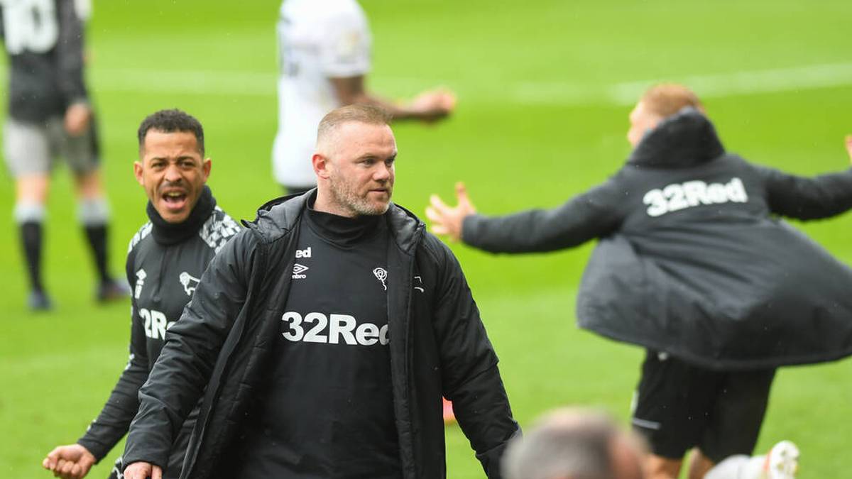 Wayne Rooney Derby County Teammanager Schafft Klassenerhalt In Championship