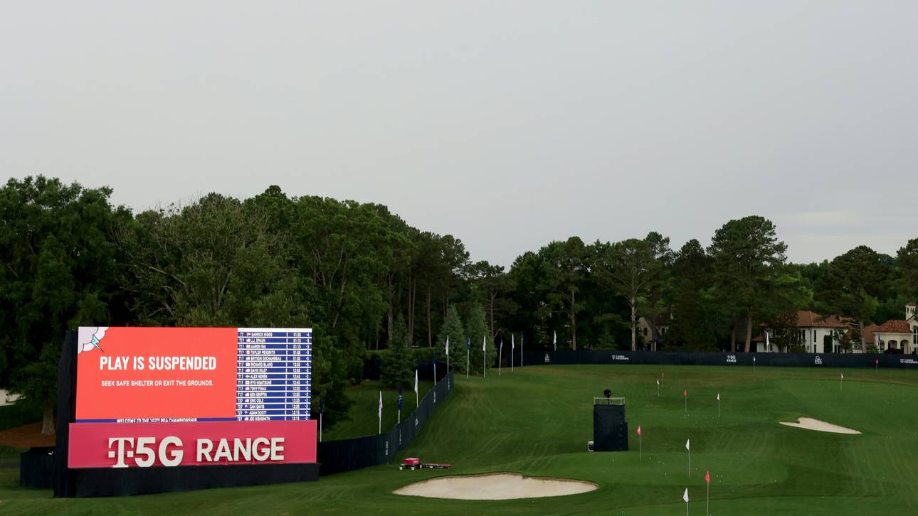 Unwetter verzögert dritte Runde bei PGA Championship
