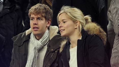 Sebastian Vettel und seine damalige Freundin Hanna 2012 bei einem Stadionbesuch in Barcelona