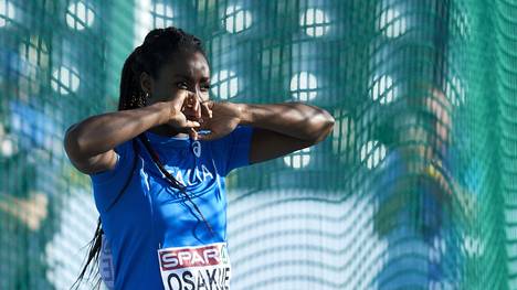 Daisy Osakues geht bei der Leichtathletik-EM in Berlin an den Start