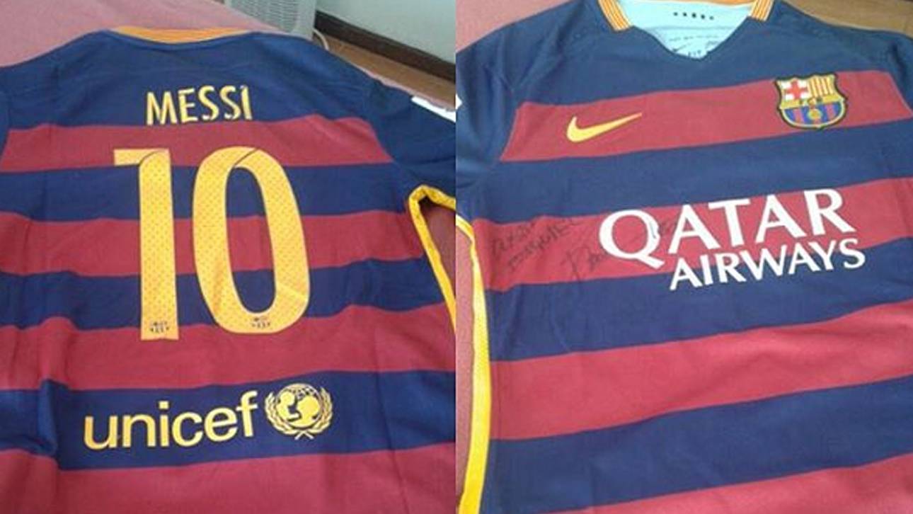 Messi sendet Ham signiertes Trikot