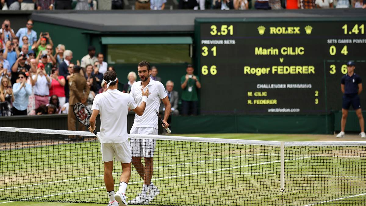 Ohne Satzverlust pflügt sich der Rasenkönig zum elften Mal in das Finale von Wimbledon. In diesem lässt er dem angeschlagenen Marin Cilic keine Chance, siegt ebenfalls in drei Sätzen