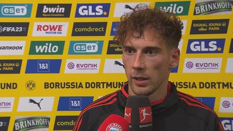 Nach dem 2:2 im Topspiel gegen Borussia Dortmund sieht Bayern-Stürmer Leon Goretzka die Schuld beim Rekordmeister. 