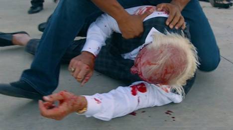 Ric Flair ließ sich vor seinem letzten Match noch einmal blutig prügeln