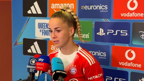 Mit einem 1:1 ringen die Frauen des FC Bayern dem großen FC Barcelona ein gutes Hinspielergebnis ab. Von Angst vor dem Rückspiel ist bei den Verantwortlichen aber keine Spur.