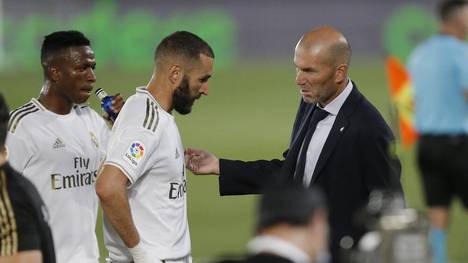 Zinedine Zidane muss auf Karim Benzema verzichten