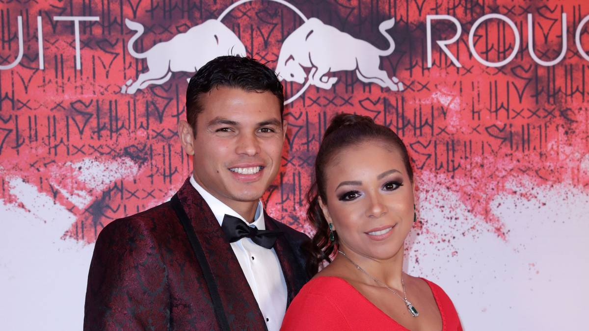 Thiago Silva (l.) mit Freundin Isabele