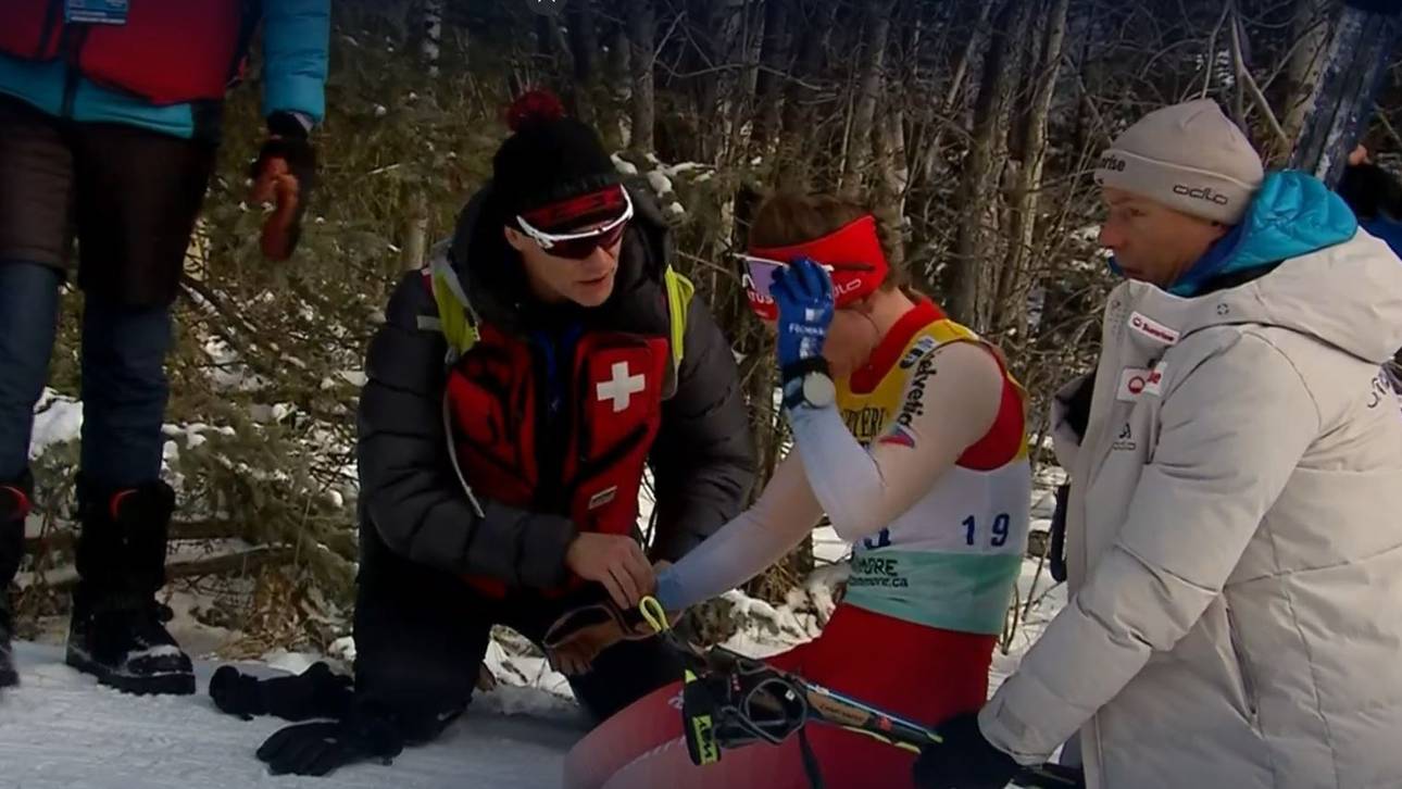 Dramatische Szenen um Langläuferin