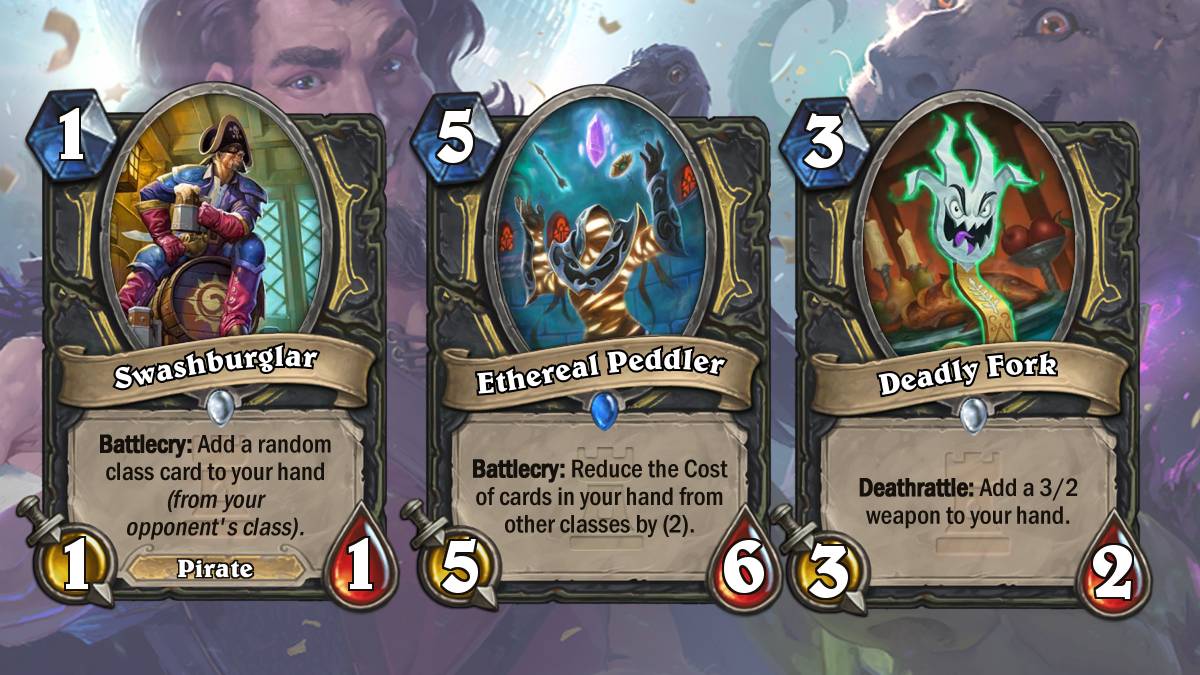 Die Schurken-Karten deuten auf Decks hin, die sich an gegnerischen Karten bedient.