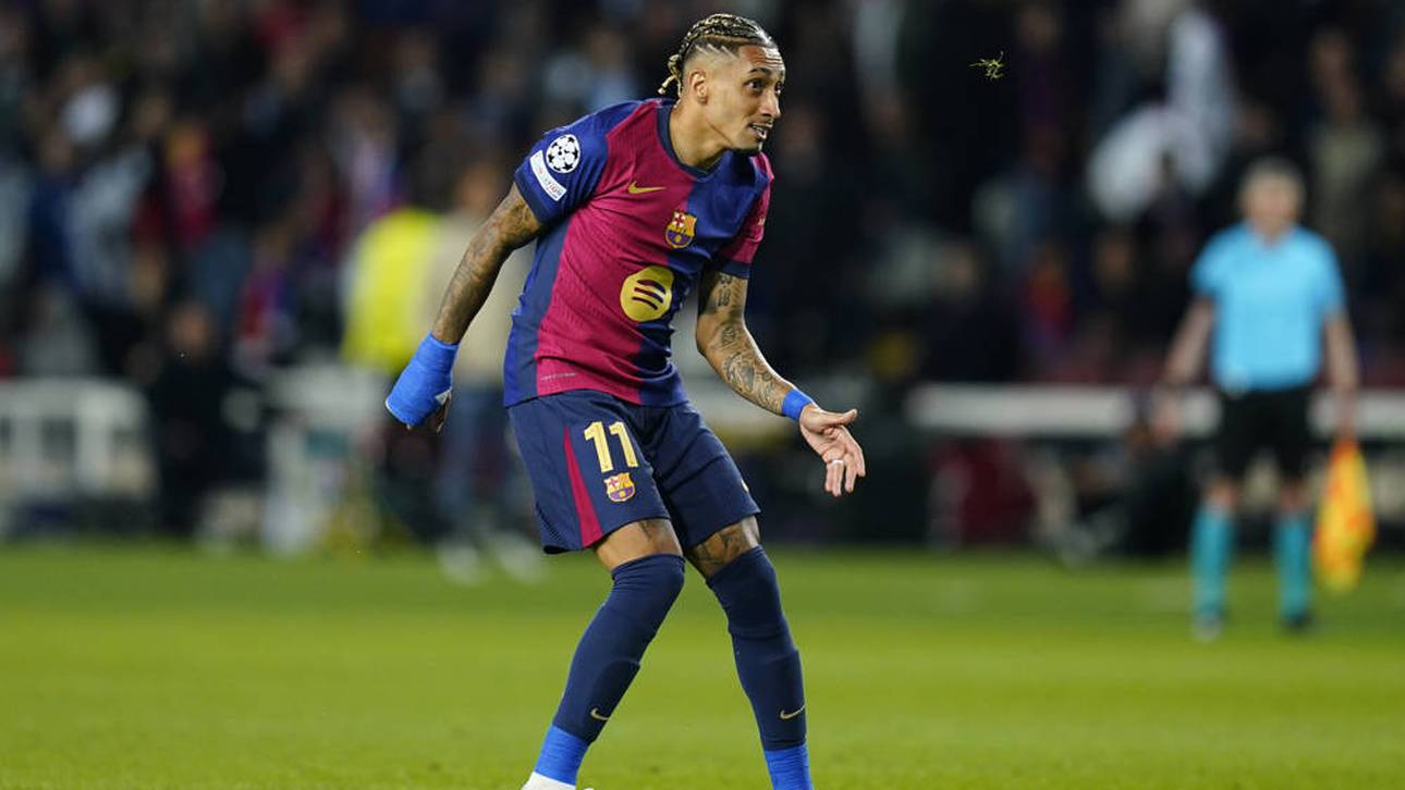 Barca-Star Raphinha gelang gegen Inter die 20. Torbeteiligung in dieser CL-Saison