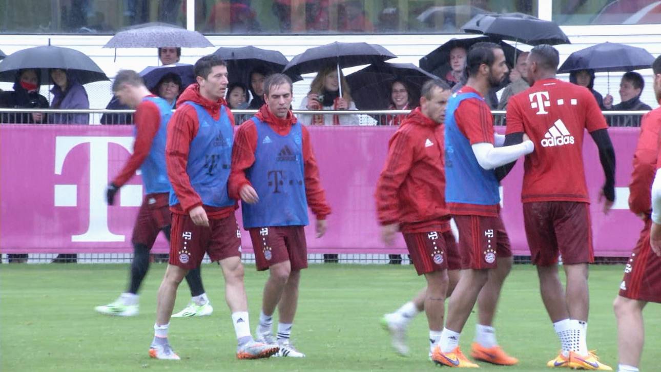 Zoff beim Training des FC Bayern
