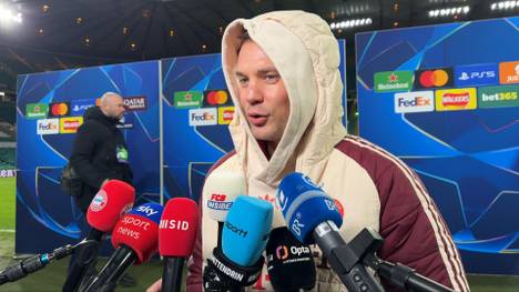 Manuel Neuer blickt nach dem Playoff-Hinspiel bei Celtic schon auf das Bundesliga-Topspiel gegen Bayer Leverkusen.