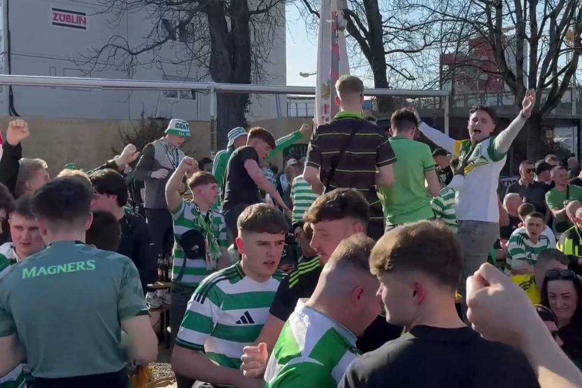 Celtic-Fans nehmen Stuttgarter Biergärten ein