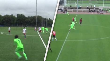 In der U17-Mannschaft des VfL Wolfsburg hat sich Unglaubliches ereignet. Stürmer Matteo Mazzone traf binnen zwei Wochen zweimal von der Mittellinie aus ins gegnerische Tor. 