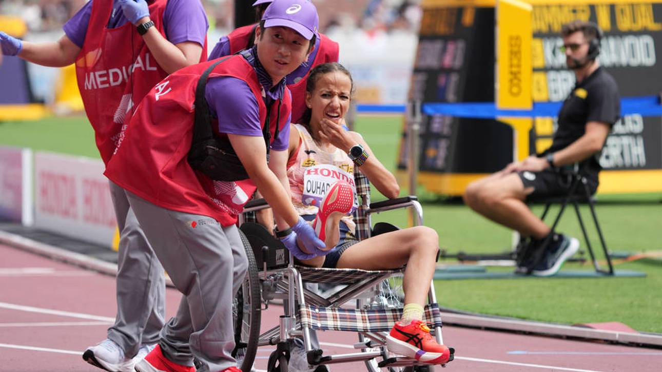 WM-Athletin in Tränen aufgelöst