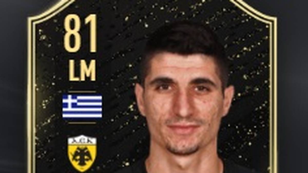 Petros Mantalos (AEK Athens), Linkes Mittelfeld: 81 (+6);
Basis-Karte Gold Non Rare: 75