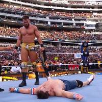Jungstar Austin Theory besiegt im Eröffnungskampf von WrestleMania 39 in Los Angeles den langjährigen Liga-Topstar John Cena - was für ihn Großes erahnen lässt.