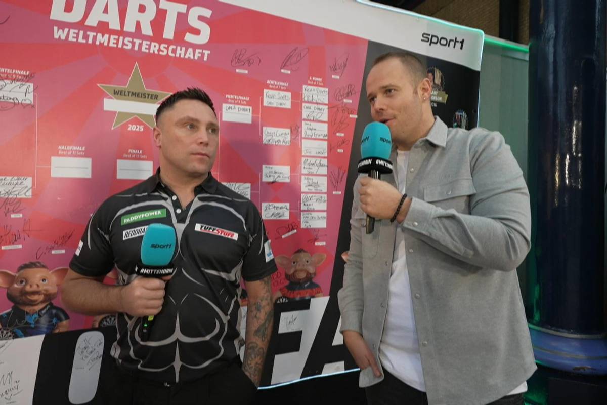 Gerwyn Price spricht vor dem Viertelfinale der Darts WM 2025 gegen Chris Dobey mit SPORT1 über seine größte Motivation und ein besonderes Hobby.