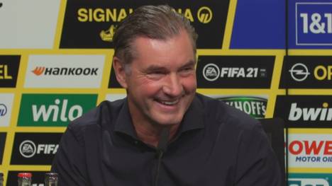 Borussia Dortmund hat im Poker um Jadon Sancho bereits früh Klartext gesprochen und einen Wechsel noch in diesem Transferfenster ausgeschlossen. Die Beharrlichkeit eines englischen Reporters bringt BVB-Sportdirektor Zorc allerdings zum Schmunzeln.