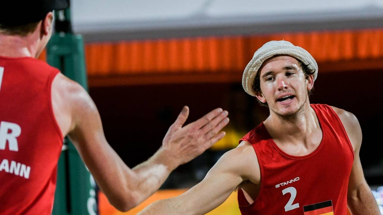 Beachvolleyballer im Halbfinale