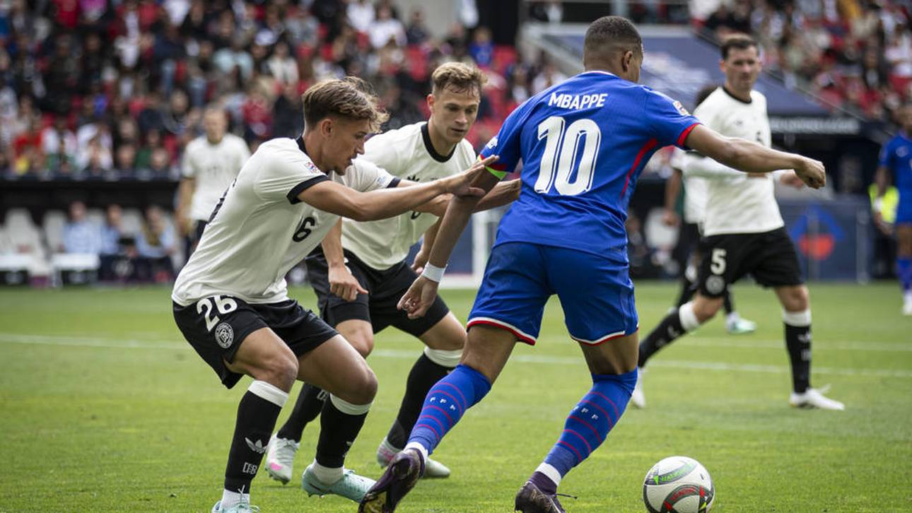 Kylian Mbappé im Duell gegen das DFB-Team