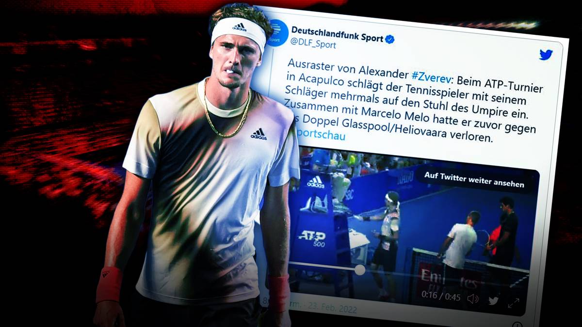 2 nach 10: Ausraster von Alexander Zverev beim ATP Turnier: Er lernt nie dazu