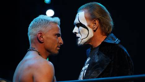 Beim Debüt für AEW traf Legende Sting (r.) auf Darby Allin
