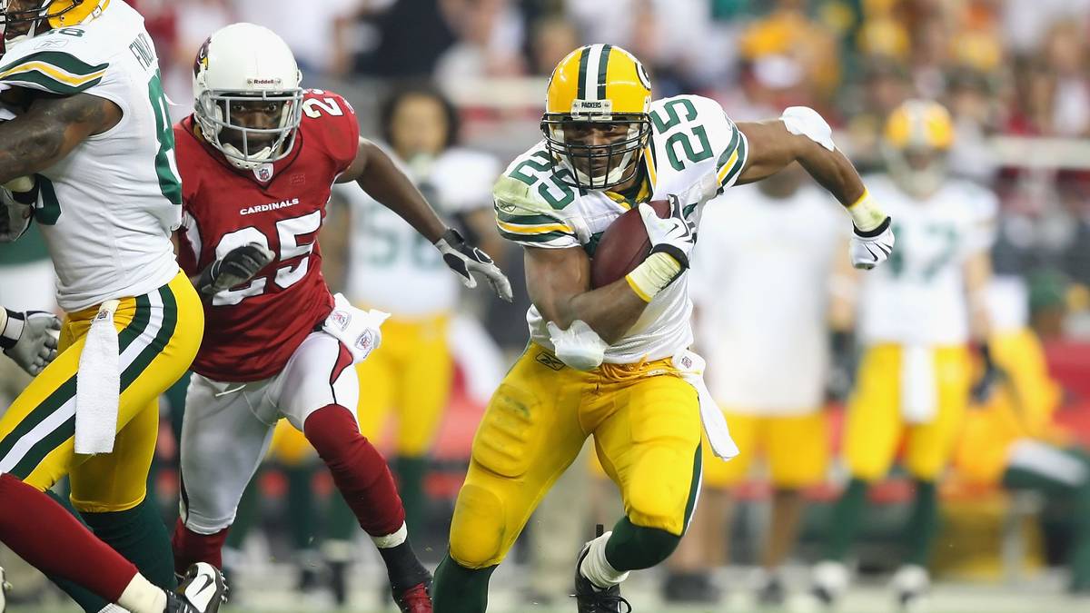 PLATZ 9: 96 PUNKTE - ARIZONA CARDINALS vs. GREEN BAY PACKERS 51:45 OT (2010) - Mehr Punkte als im Playoff-Kracher 2010 zwischen den Cardinals und den Packers wurden in der Postseason in der NFL-Geschichte noch nie erzielt. Aaron Rodgers kassierte eine seiner bittersten Niederlagen
