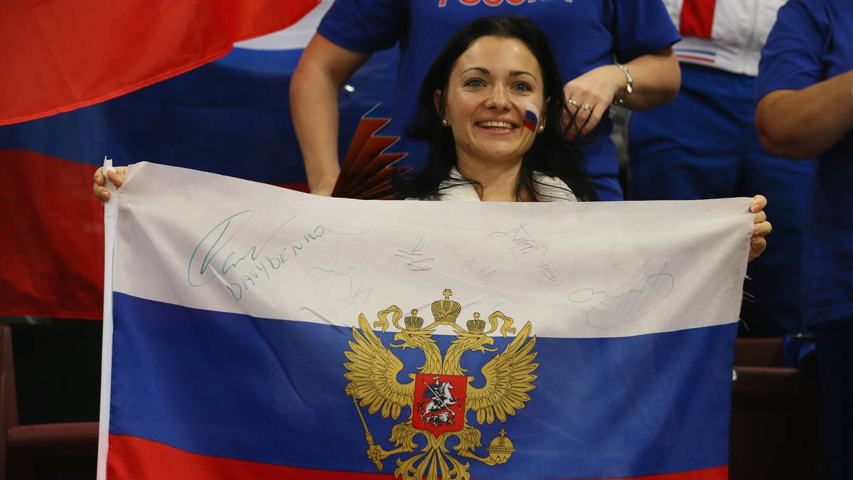 Auch die russischen Fans können sich sehen lassen