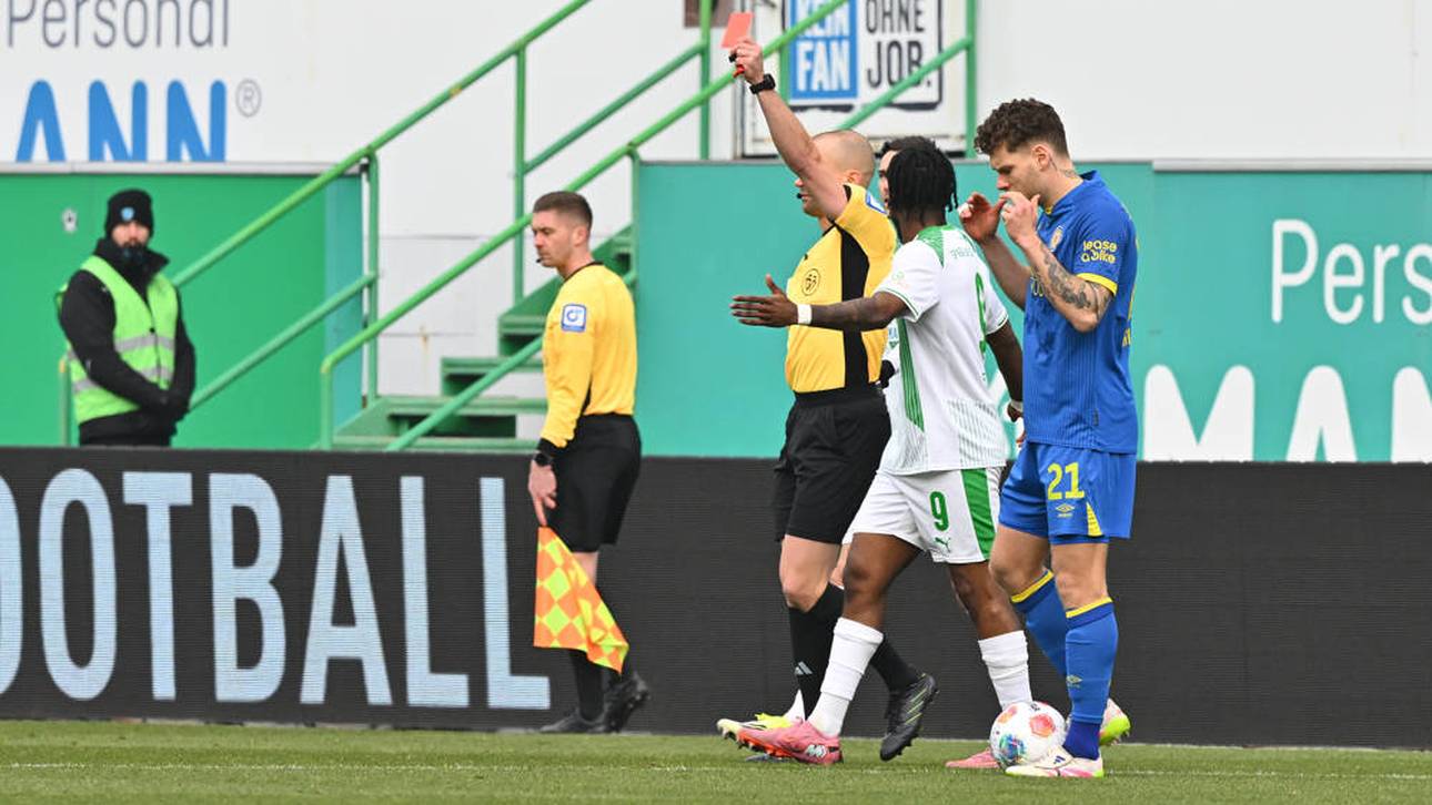 Blitz-Rot in der 2. Liga