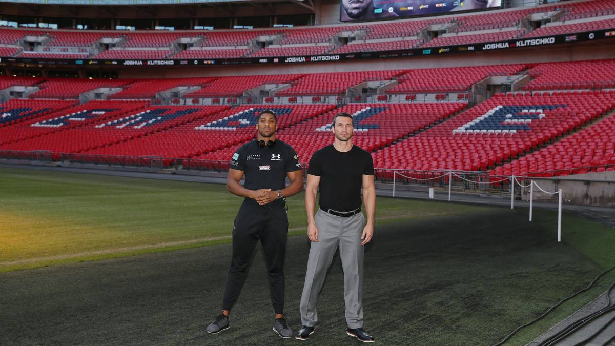 RANG 6 - Joshua vs. Klitschko, 90.000 Zuschauer: Vorhang auf für den Box-Kampf der Superlative. Wegen der großen Nachfrage wird das gesamte Fassungsvermögen des Londoner Wembley-Stadions genutzt. Ursprünglich sollten nur 80.000 Menschen zugelassen werden