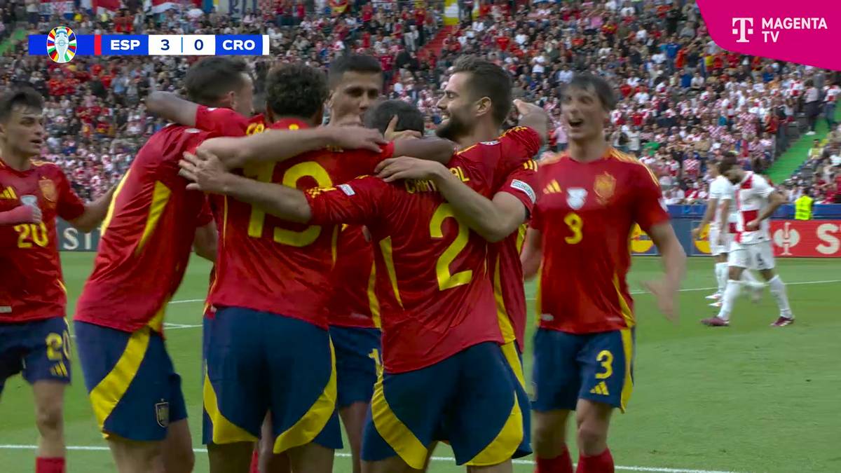 Kroatien zerlegt! Spaniens Auftaktgala im Video