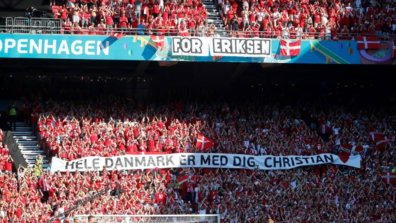 Standing Ovations für Eriksen beim Spiel Dänemark gegen Belgien