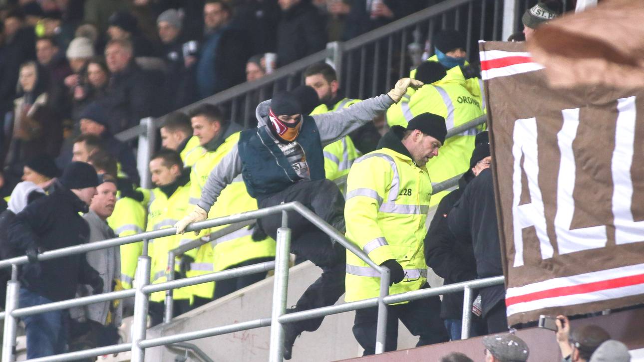 Fan-Ausschreitungen auf St. Pauli