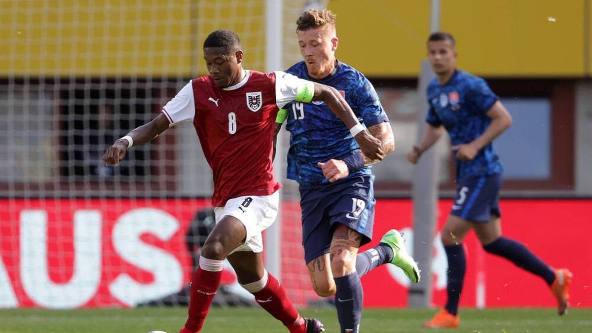 Die Nationalmannschaft Österreichs spielt bei der EM in ihren Nationalfarben Rot-Weiß.