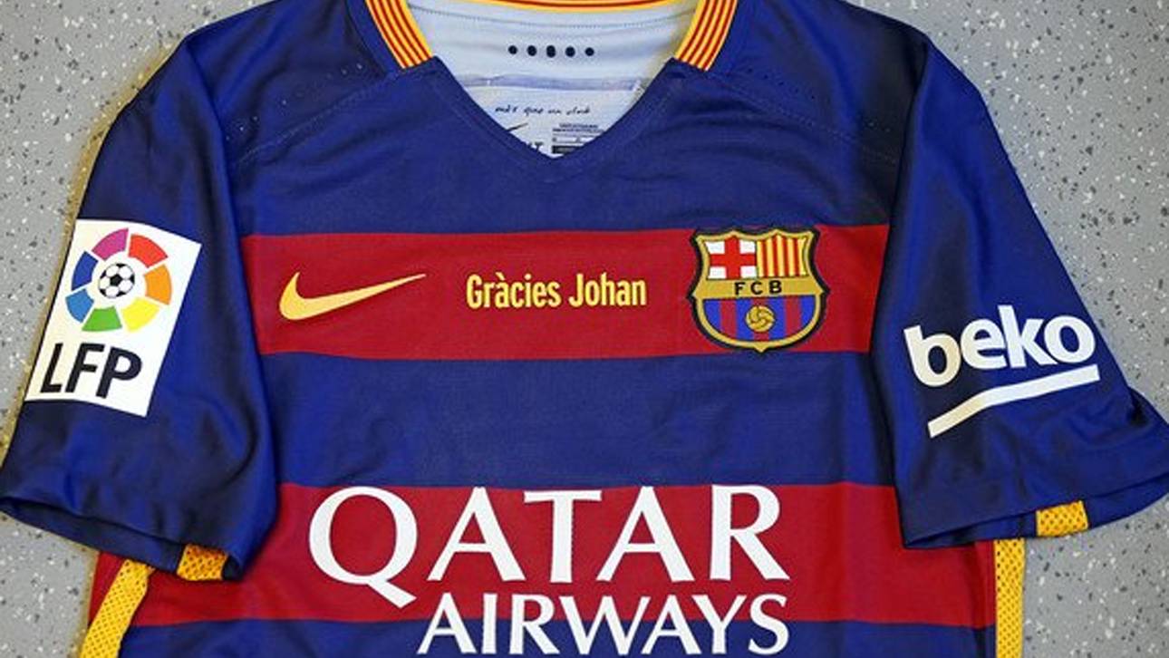 Barca dankt Cruyff mit Ehren-Trikot