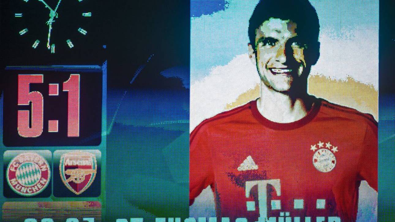 Thomas Müller traf im vorletzten Duell mit Arsenal zum 5:1-Endstand