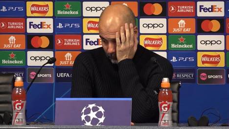 Manchester Citys Verletztenliste wurde auch nach dem 3:1-Sieg gegen Roter Stern Belgrad noch länger. Trainer Pep Guardiola reagierte nach der Partie genervt über die aktuelle Lage bei den Citizens.