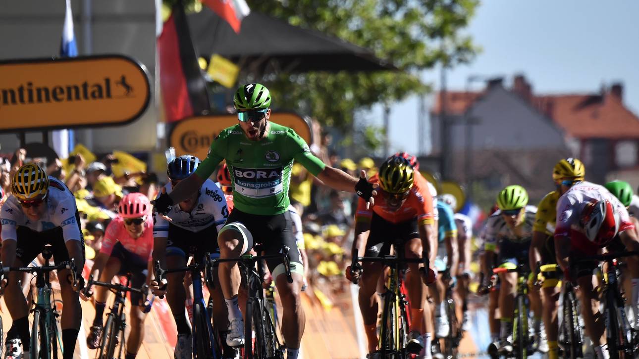 Sagan sprintet zum Tagessieg