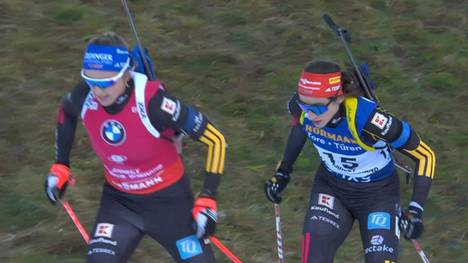 Beim Massenstart der Frauen wird das Rennen beim letzten Schießen zum Krimi. Das Deutsche Trio um Franziska Preuß, Vanessa Voigt und Anna Weidel erreichen allesamt die Top-10. 