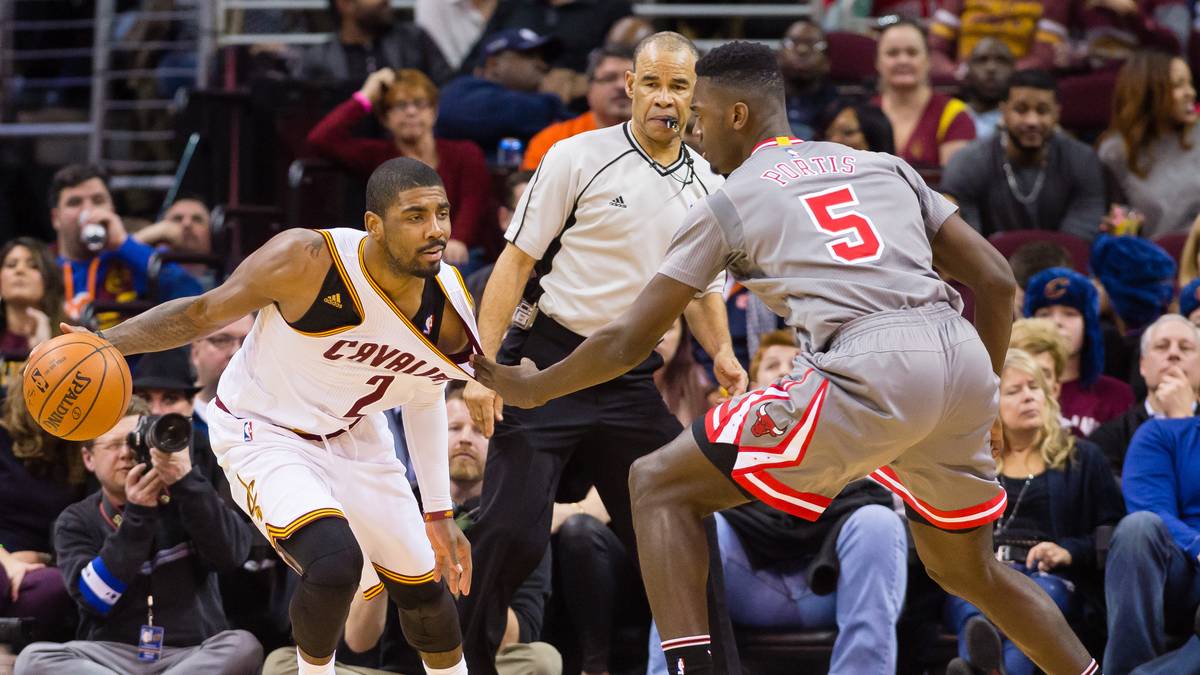 Cavs-Star Kyrie Irving ist von Bobby Portis nur mit unfairen Mitteln zu stoppen