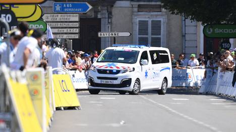 Wout Van Aert ist beim Zeitfahren der Tour de France gestürzt