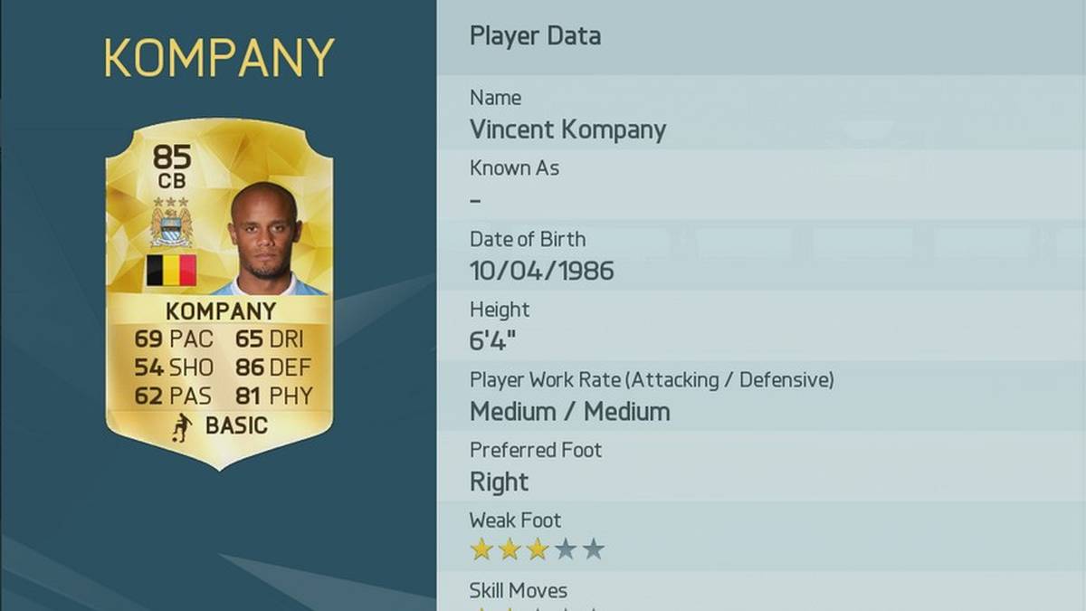 Platz 47: Vincent Kompany (Belgien/Manchester City)