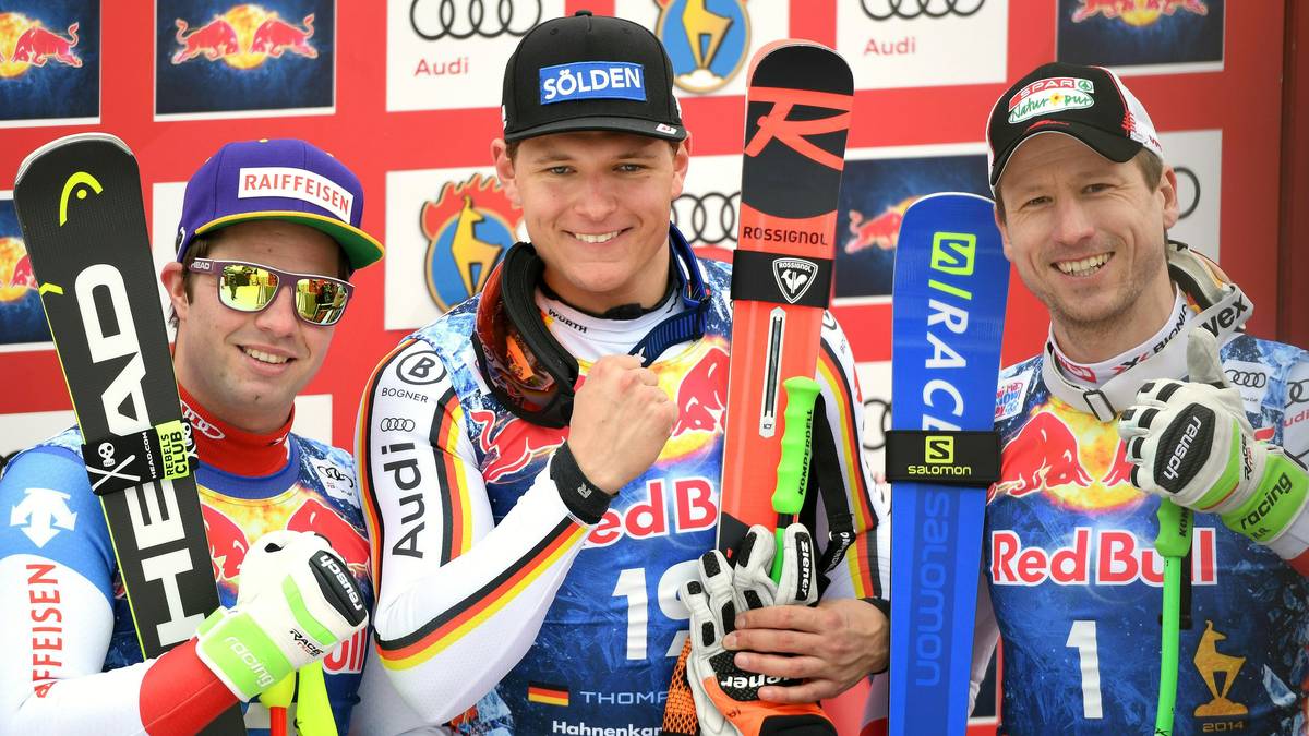 Dreßen wird nicht immer so viel Wetter-Glück haben wie in Kitzbühel. Beat Feuz (l.) und Aksel Lund Svindal (r.) sind stärker. Abfahrtsbronze ist für den Emporkömmling aber drin. Dazu haben die DSV-Starter Medaillenchancen im Team-Wettbewerb