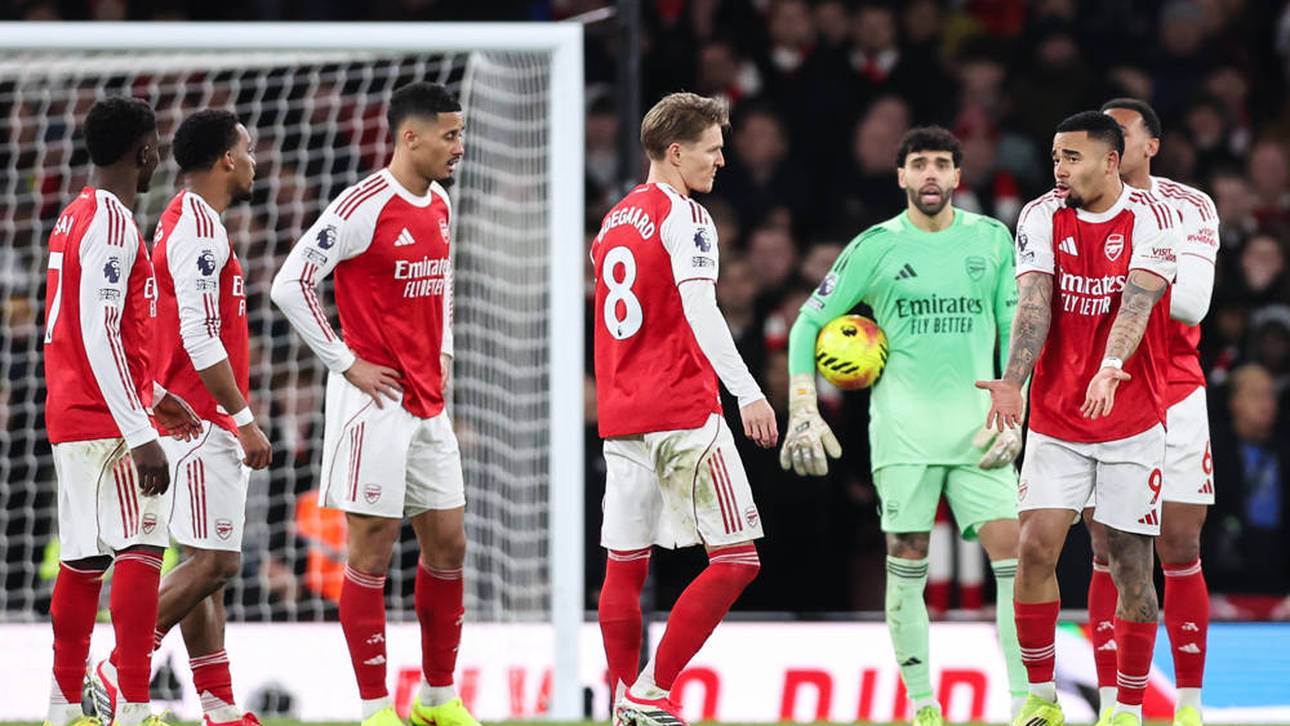 Die Spieler des FC Arsenal scheinen ratlos