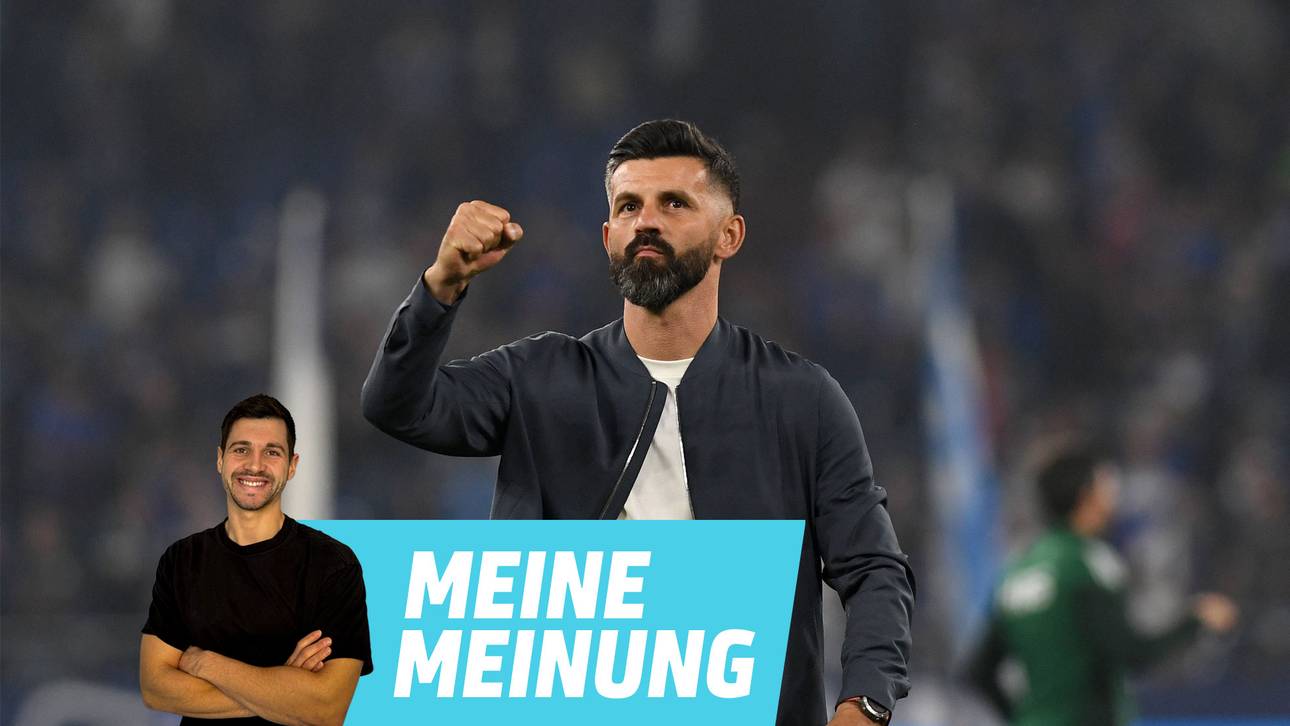 Schalke-Coach auf schmalem Grat