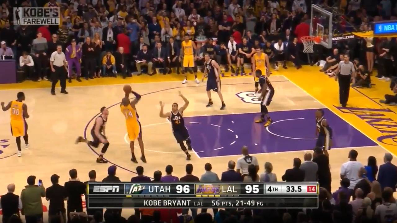 NBA: Unvergessen! Kobe Bryants 60-Punkte-NBA-Abschied